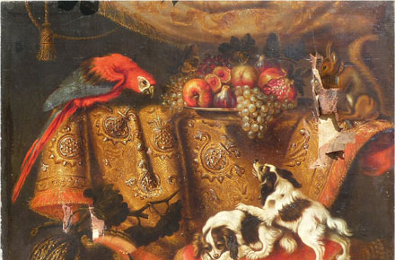 Reynaud Levieux, Nature morte au péroquet